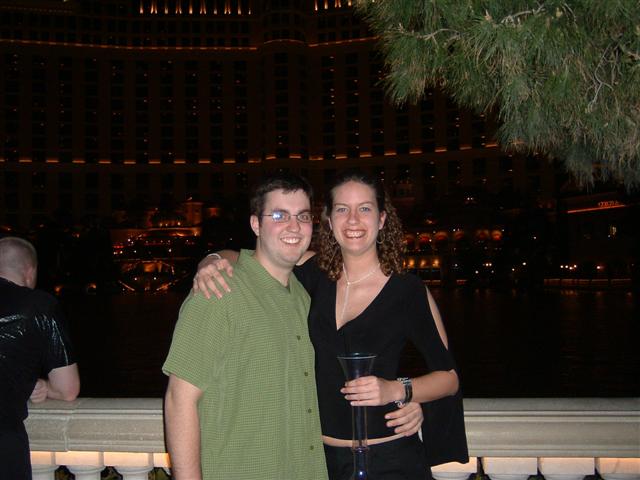 46Trent and P outside Belagio